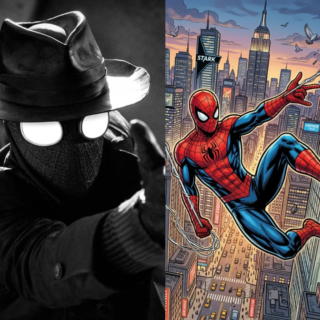 Spider-Noir and Spider-Man